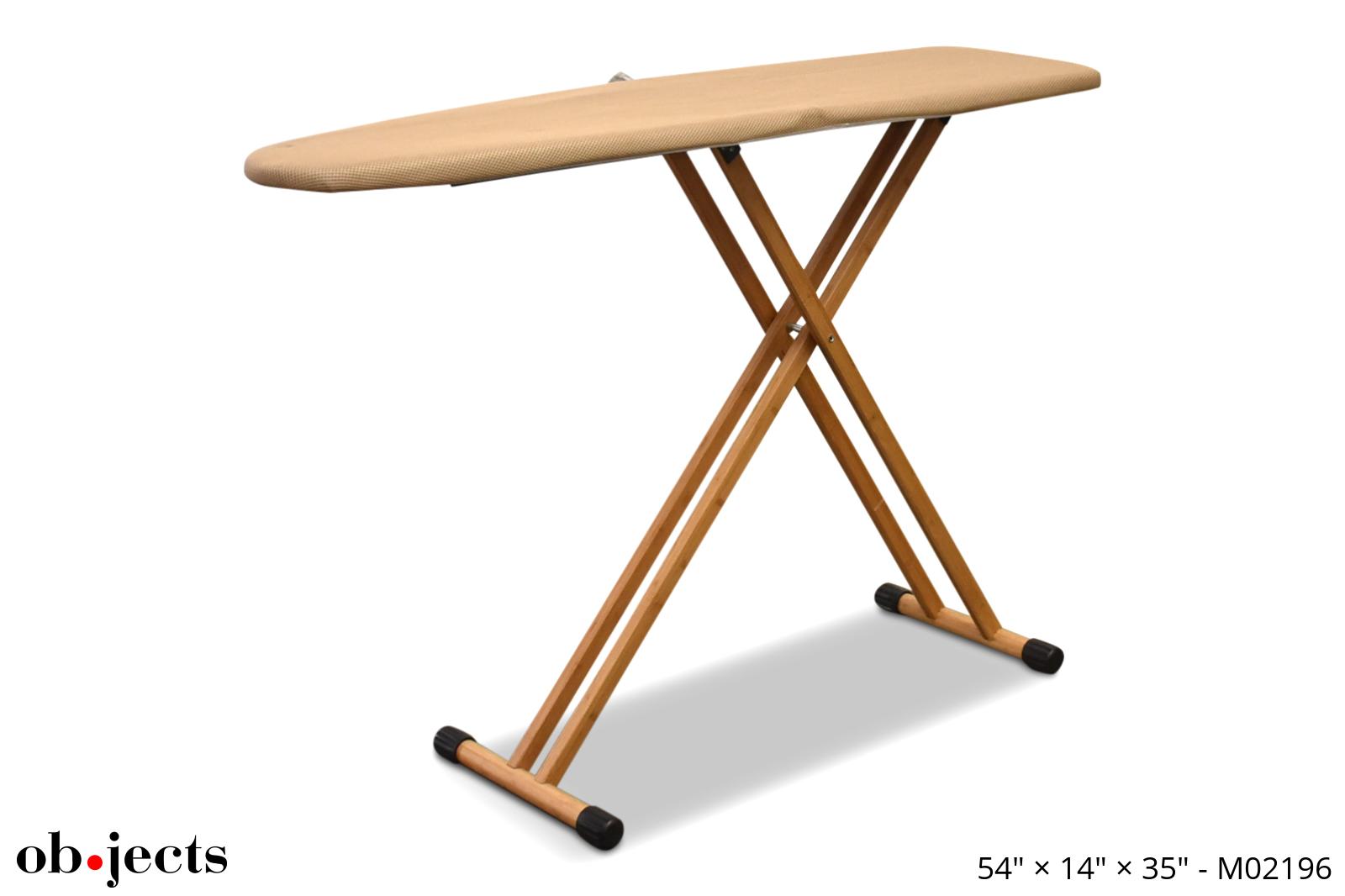 Ironing Board Bamboo w/Beige pad | Ob•jects