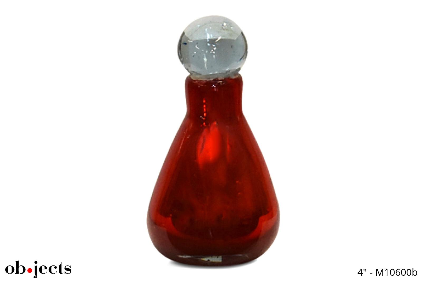 Bottle Decorative Red Mercury Glass | Ob•jects